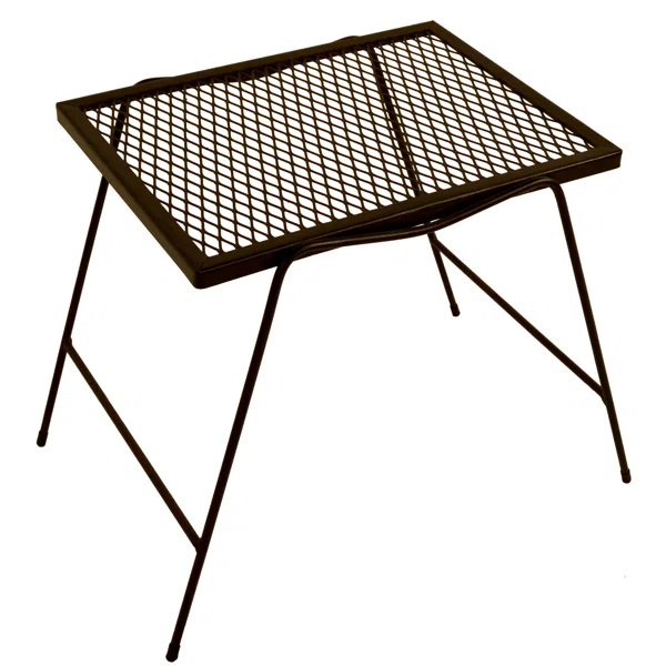 USA-Made Wrought Iron Outdoor Accent Table